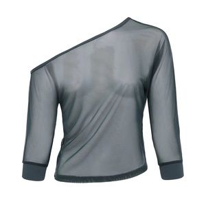 Eleve Dancewear Cold Shoulder Sheer Top